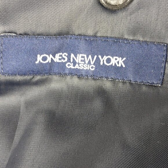 Jones New York Dark Blue Men's 2 Button Wool Blend Suit Jacket Size 38L - Picture 11 of 13